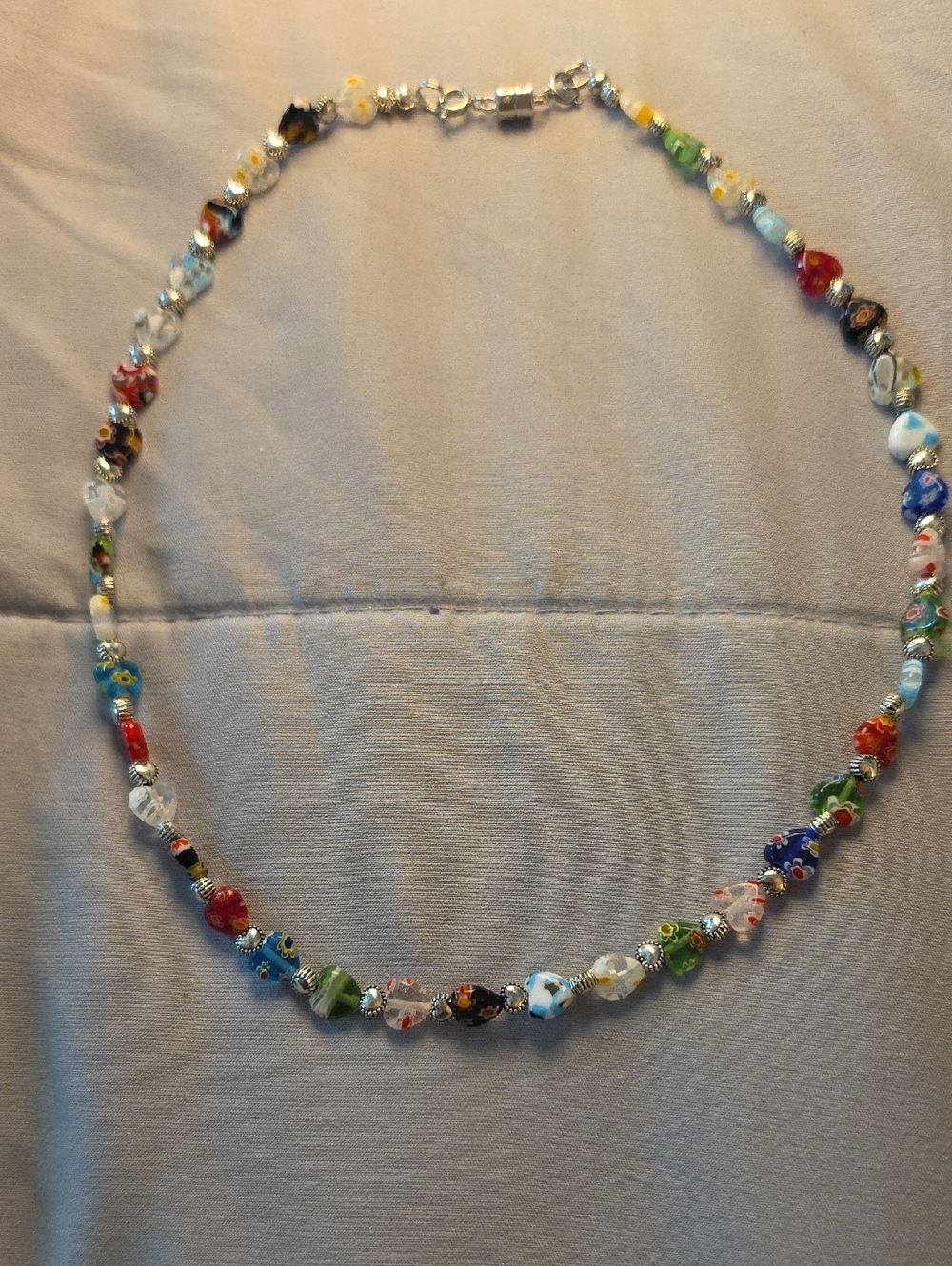 Multicolor Glass Bead Necklace - Women Jewelry